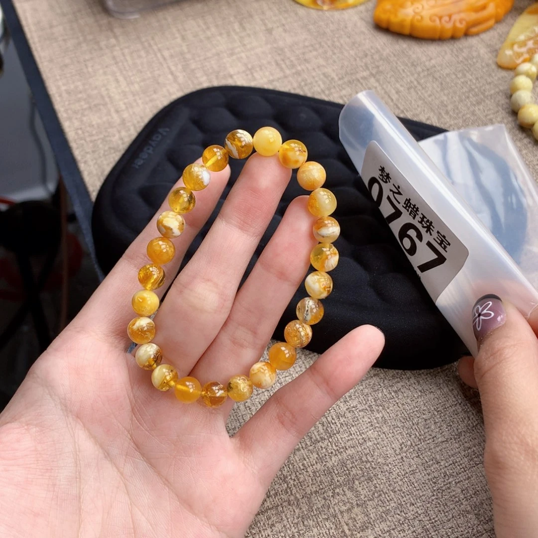 蜜蜡未镶嵌珠宝奇石7’6