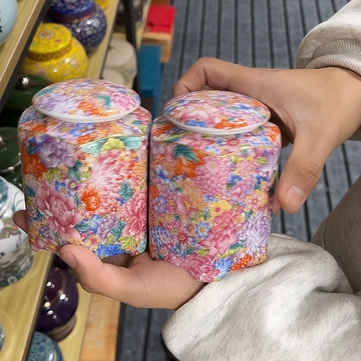 茶叶罐陶瓷家用储物罐瑕疵品介意勿拍