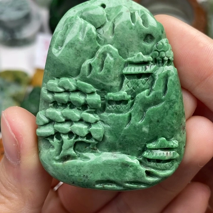 颈饰未镶嵌翡翠吊坠