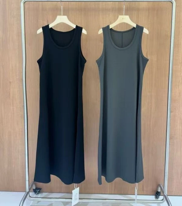 3689号552150#春新款韩系简约气质显瘦背心裙（无口袋）D2-33a