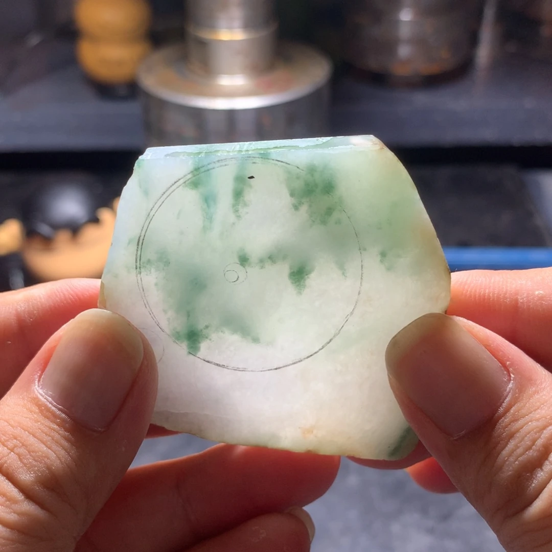 定制翡翠未镶嵌翡翠平安扣包公