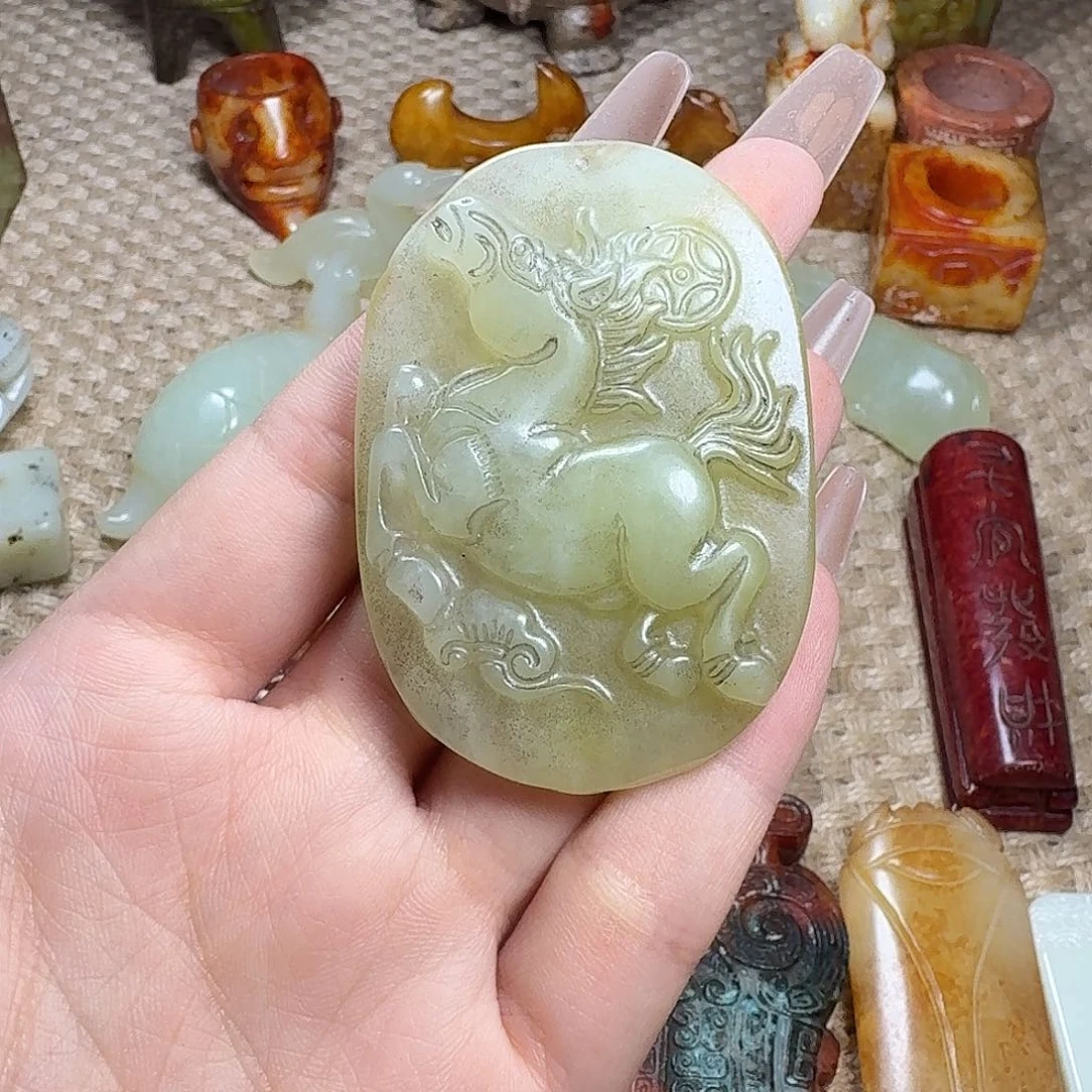 白玉菩提吊坠挂件
