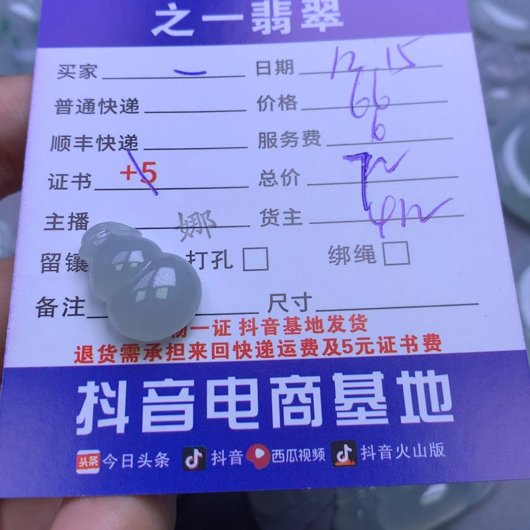 颈饰未镶嵌翡翠一**意