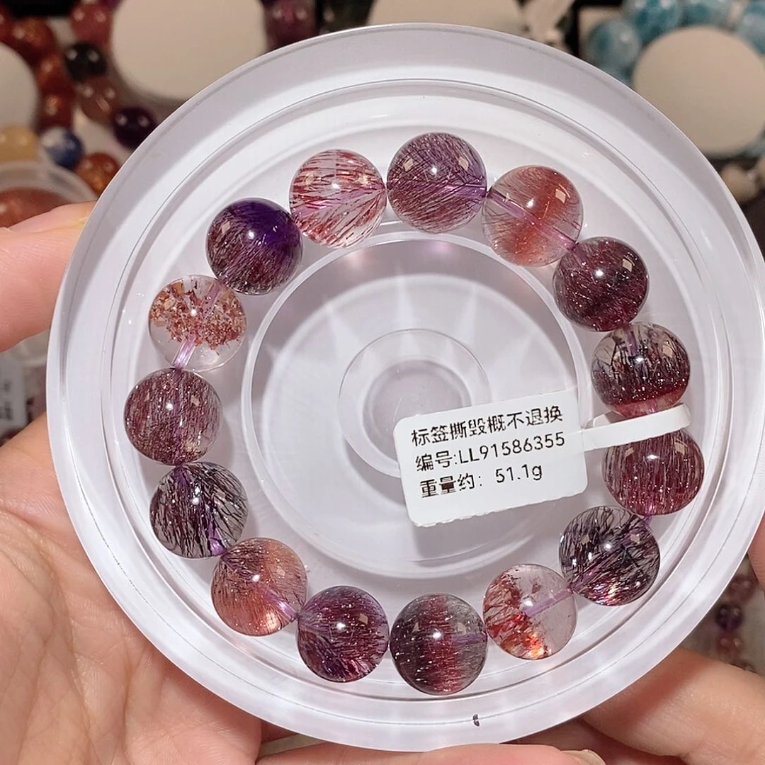 水晶手链未镶嵌仙女超七手链13.5