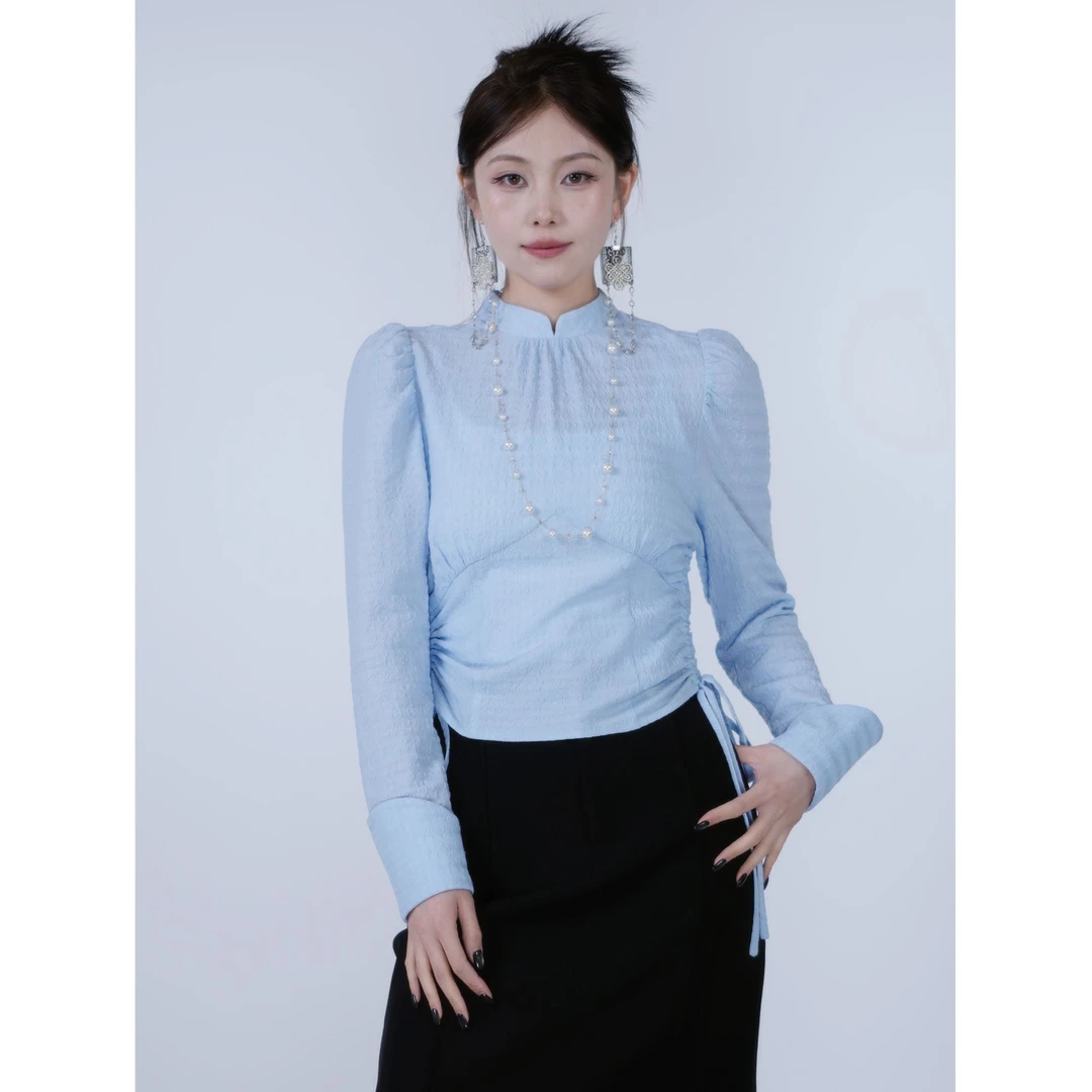 【卓日雅】7733民族风立领衬衣改良款蒙古服饰