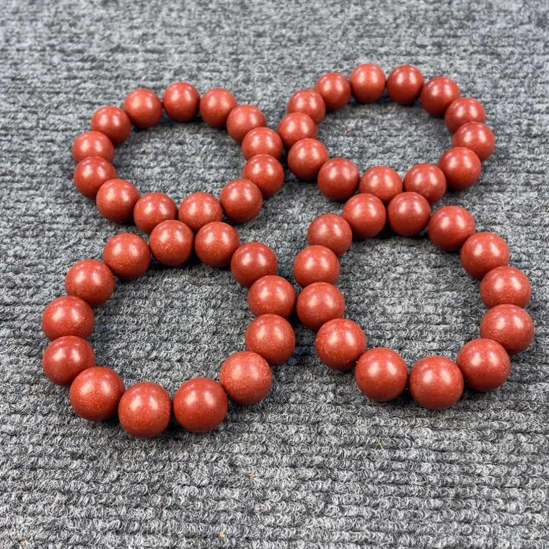 木香珠，1.8尺寸，红