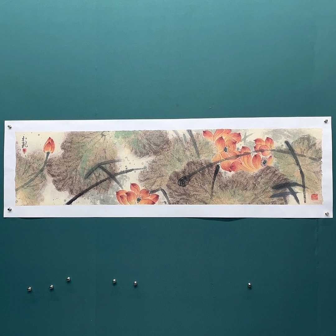 国画艺术家真人手绘