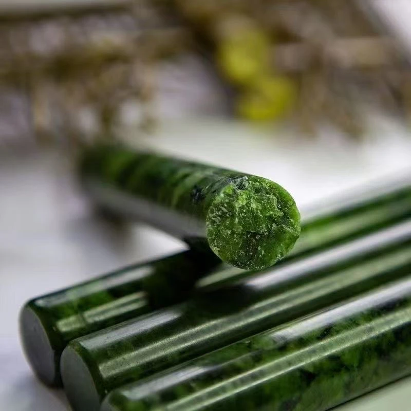 岫玉擀面杖天然玉石