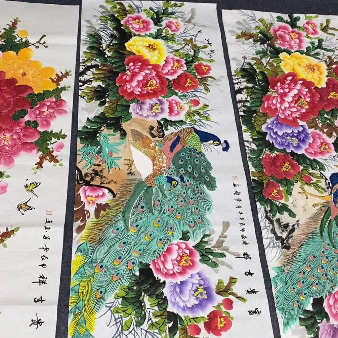 国画尺寸180✖️70小六尺纯手绘画画