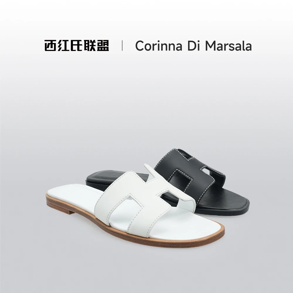 【西红氏】时装拖鞋X22A478025跟高1.5cm半码拍大