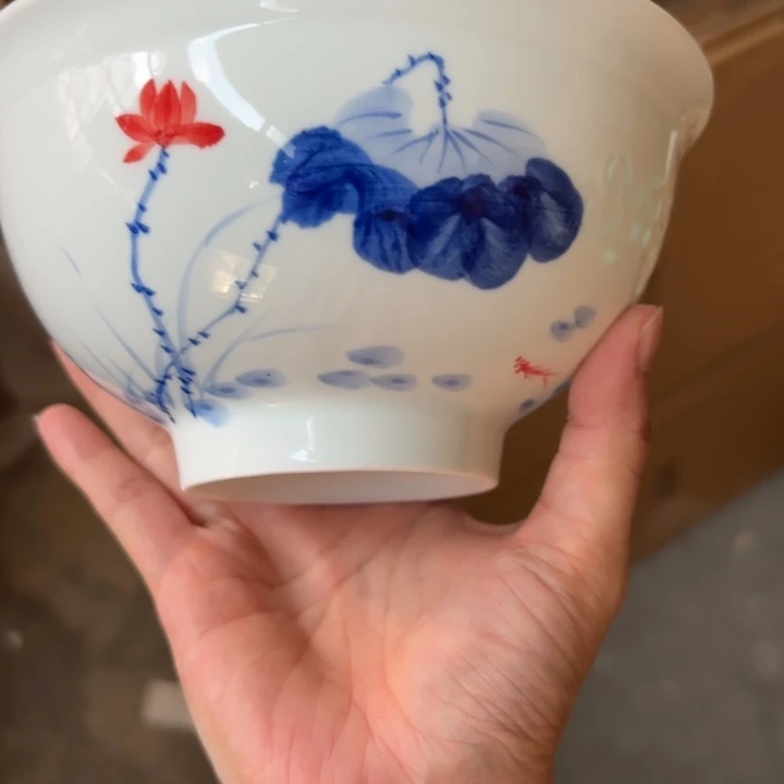 青瓷景德镇陶瓷面碗两只