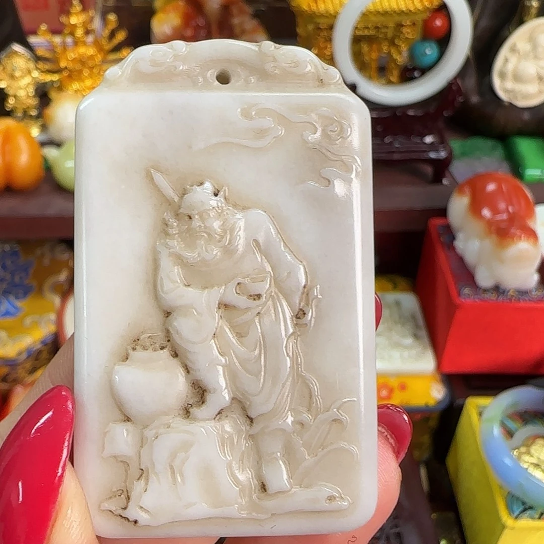 和田玉未镶嵌挂件