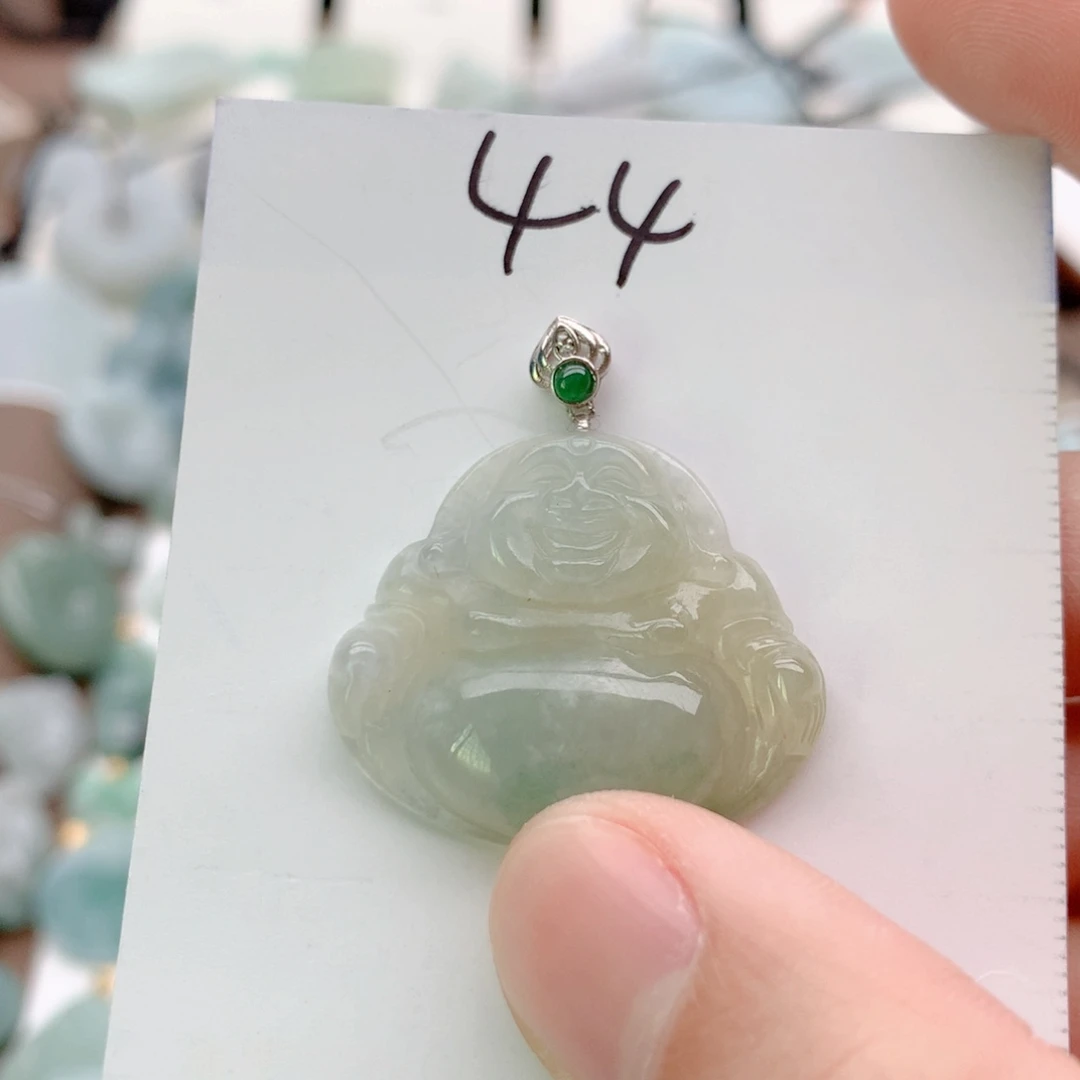 翡翠银S925镶嵌颈饰吊坠