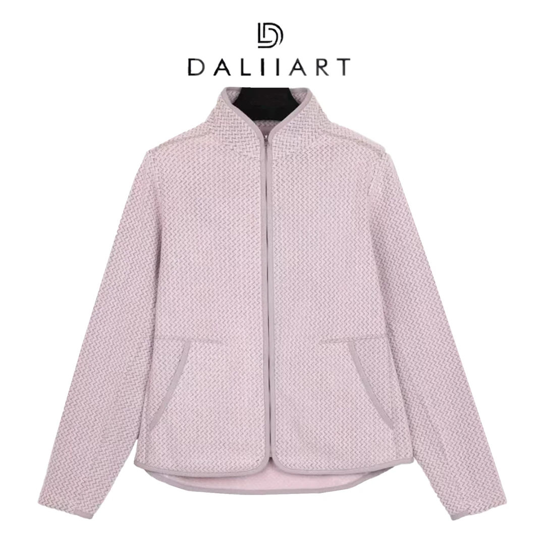 DALIART 小波浪摇粒绒 波纹抓绒时尚百搭保暖秋冬上衣DLWT0716