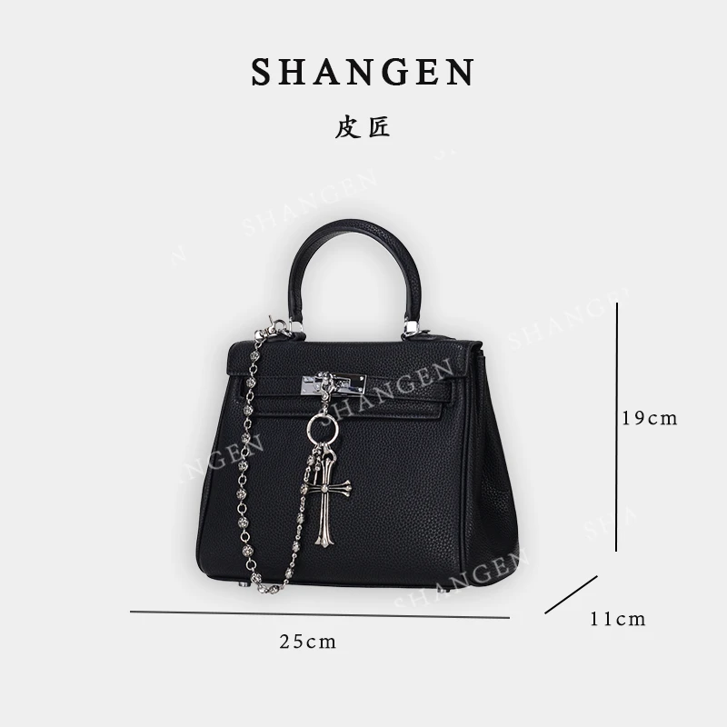 【尚恩CC】GQ-8826-黑色-轻奢时尚女士新款手提单肩斜挎包