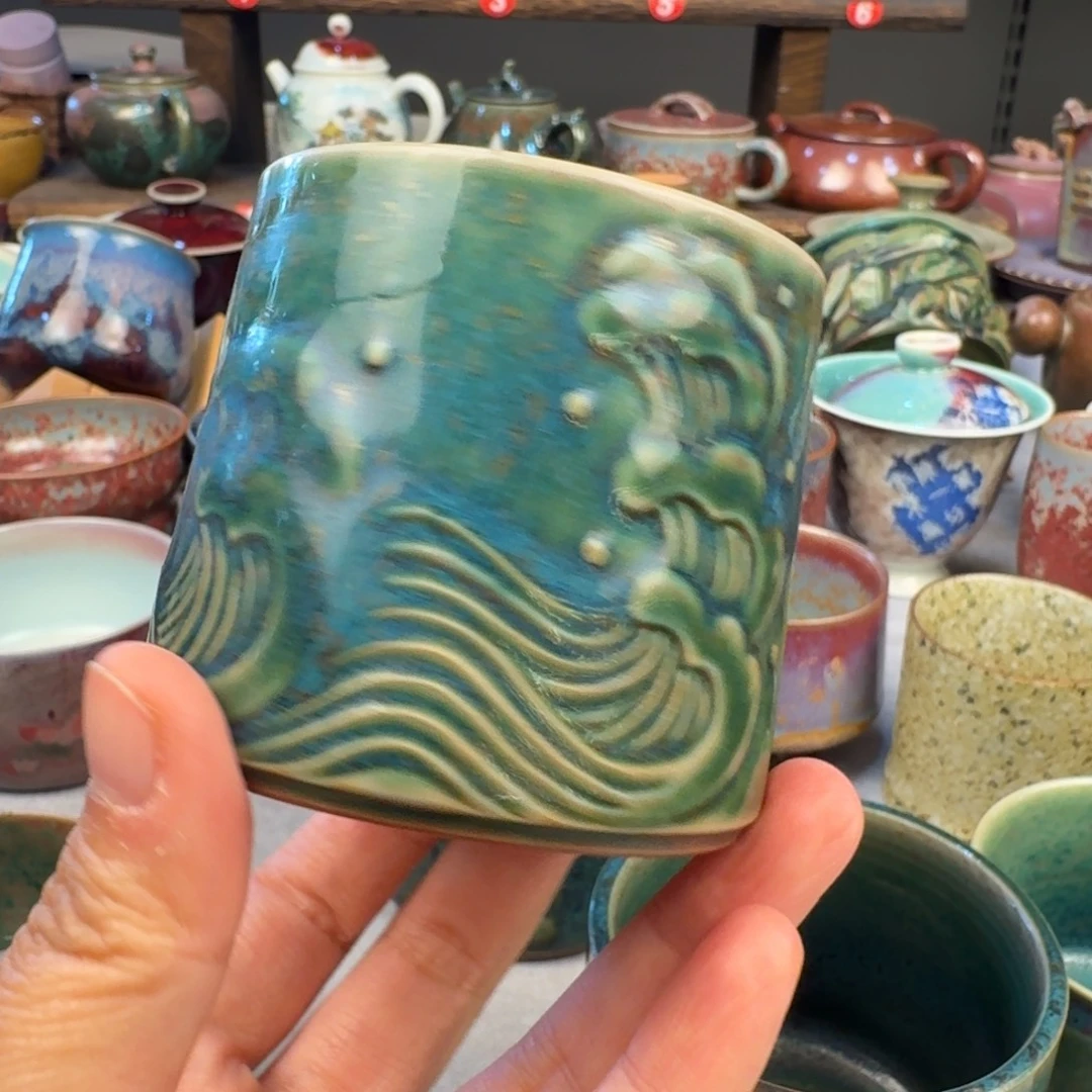 美***P瓷片钧瓷单杯钧瓷单杯钧瓷单杯