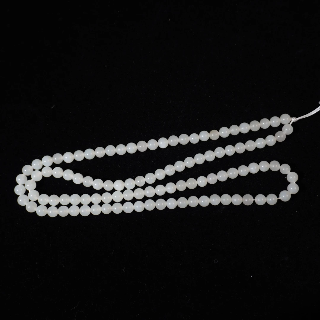 7NO73 创汇  和田玉圆珠项链