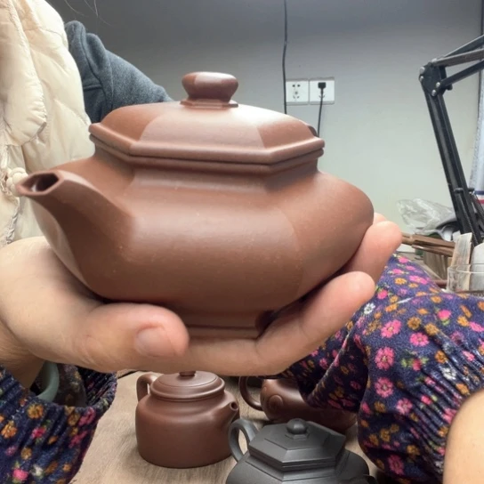 茶壶紫砂橙*原矿紫泥