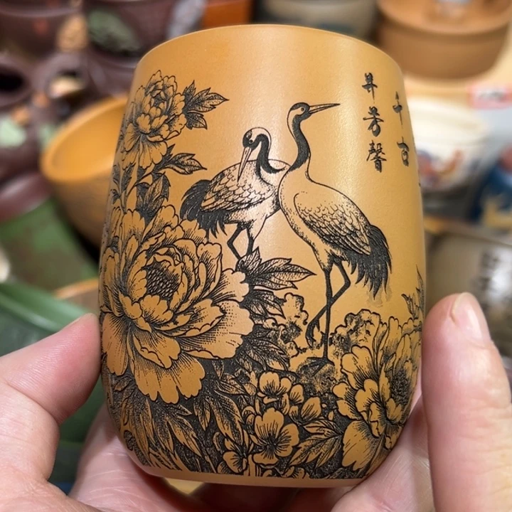 茶杯紫砂宜兴紫砂主人杯