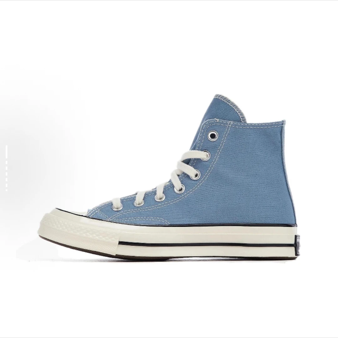 Converse 潮流休闲 高帮 帆布鞋 男女同款 蓝A04584c