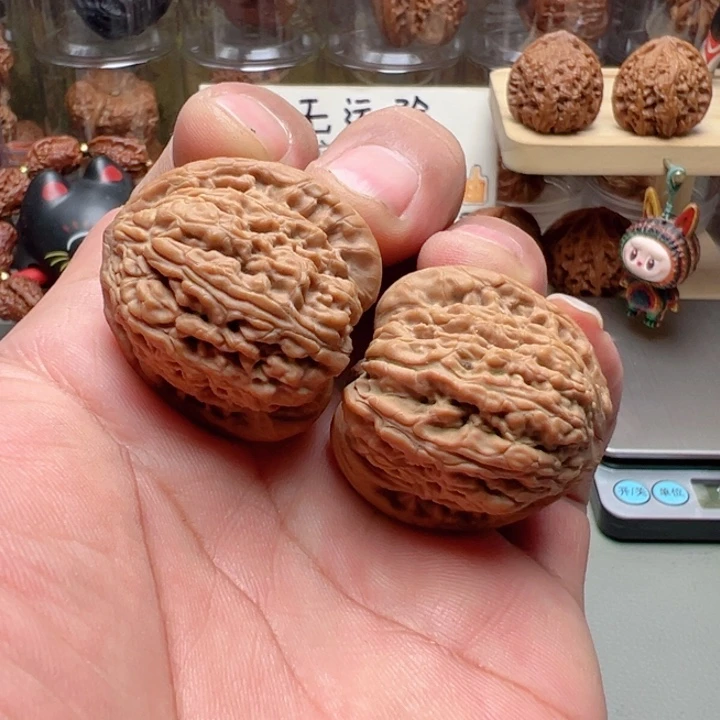 吊坠文玩核桃35同尺密纹红玛瑙