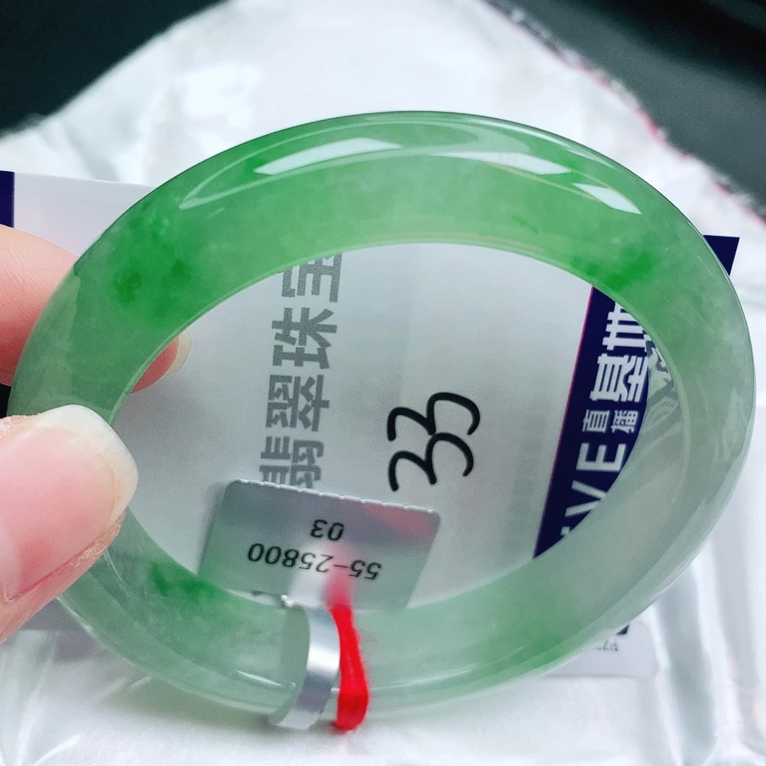 翡翠未镶嵌手镯缅甸天然A货翡翠手镯