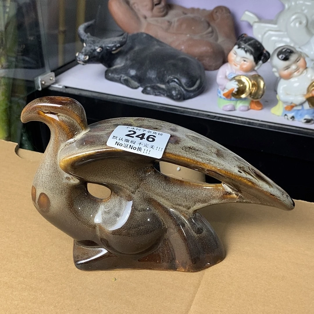 摆件宜兴美陶雕塑开播福利