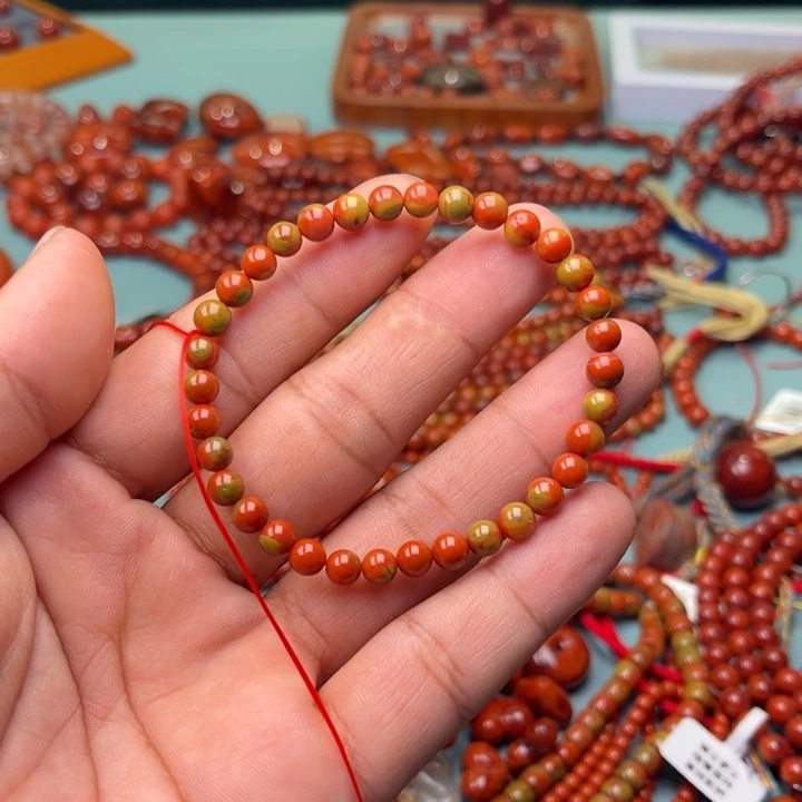 大***副手链未镶嵌南红玛瑙包浆卡5十