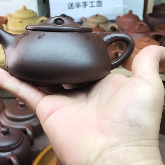 茶壶紫砂紫泥石瓢200豪升左右