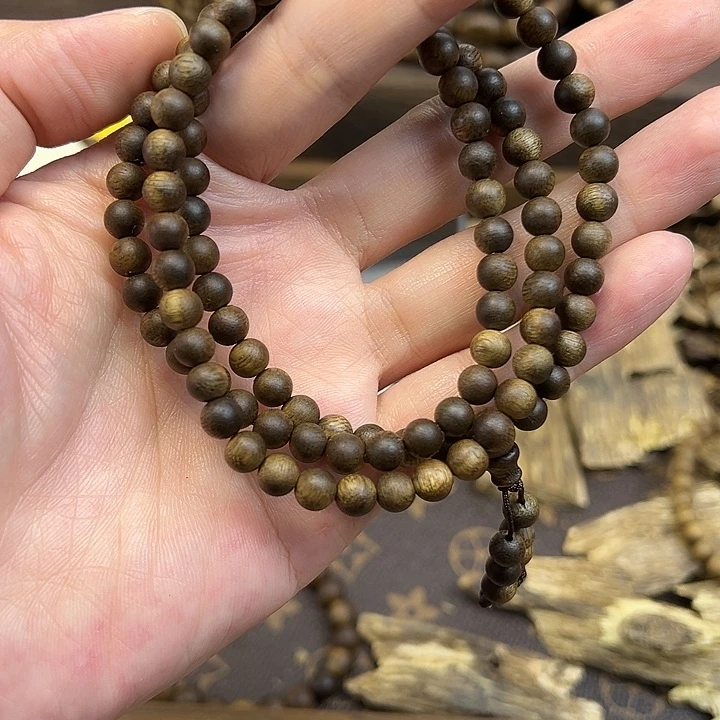 沉香沉香碎屑06圆珠多圈12克