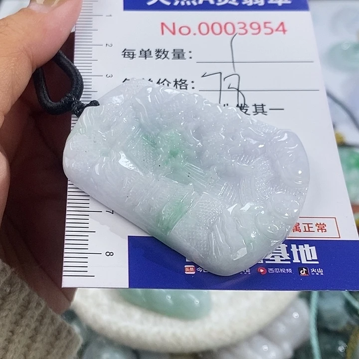 翡翠未镶嵌颈饰3954