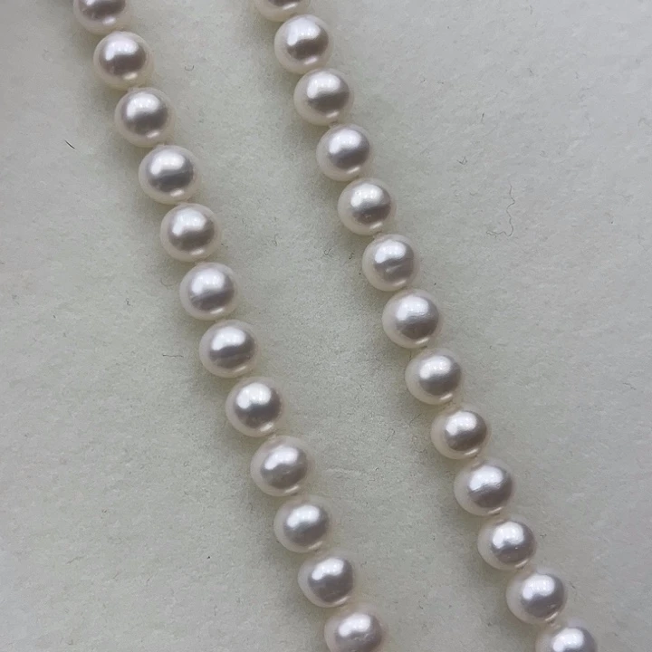 淡水珍珠颈饰银S925镶嵌➕7.8