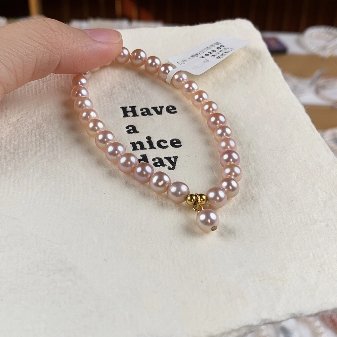 淡水珍珠手绳银S925镶嵌