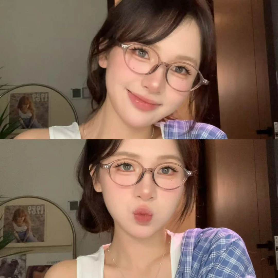 hucares「新版书呆子」定制chao特别显脸小眼镜颜神器方圆脸