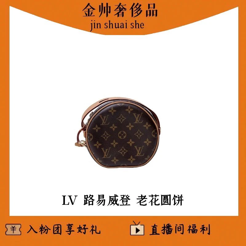 99新 LouisVuitton/路易威登 老花圆饼/单肩包/B1895