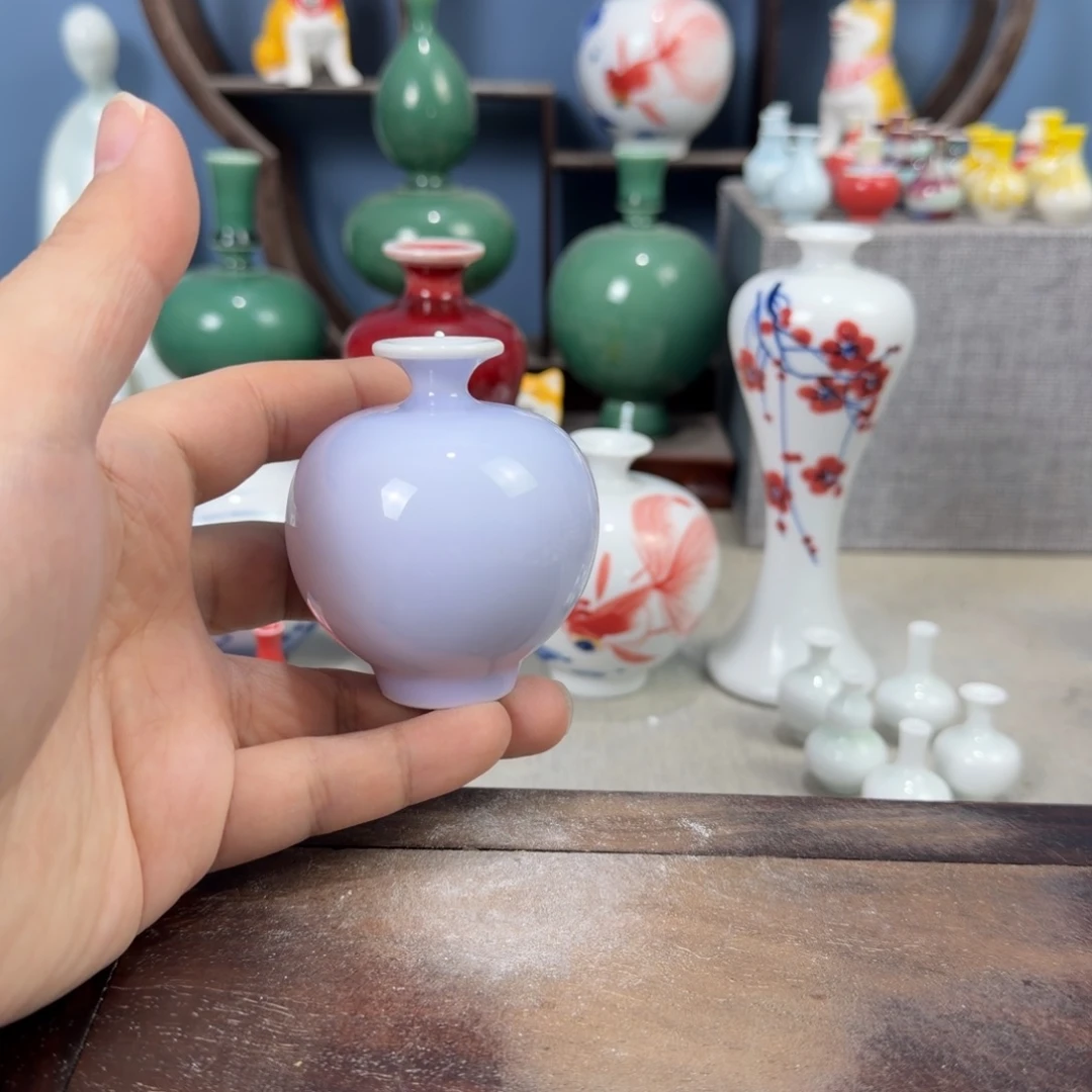 陶瓷手工小花器摆件