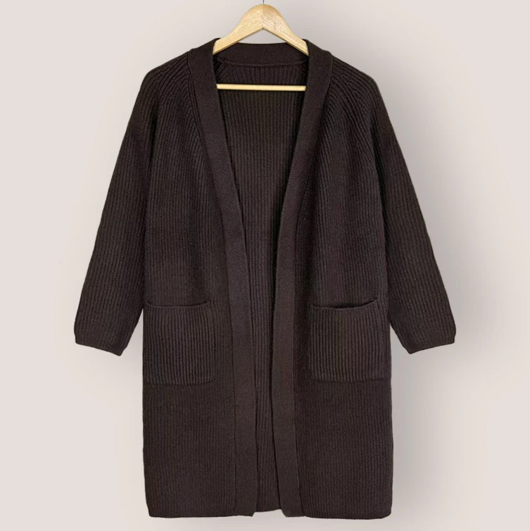 【针织长开衫】秋冬针织款休闲百搭时尚显瘦宽松版中长款开衫