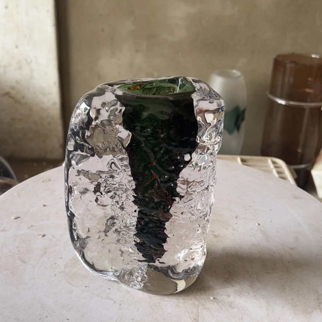 弘扬琉璃花器微瑕高度17