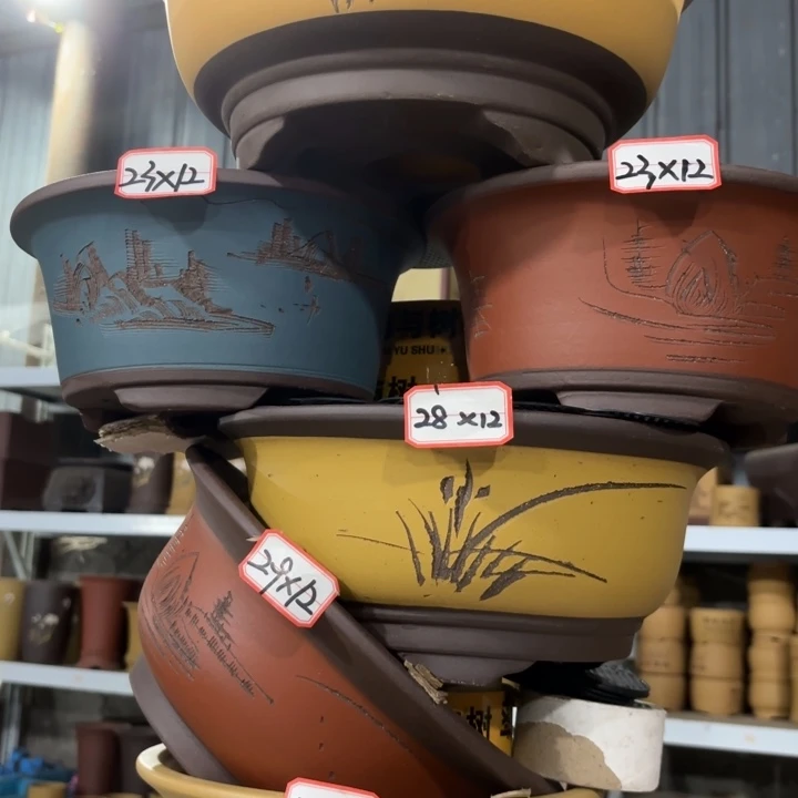 紫砂花盆              100-6