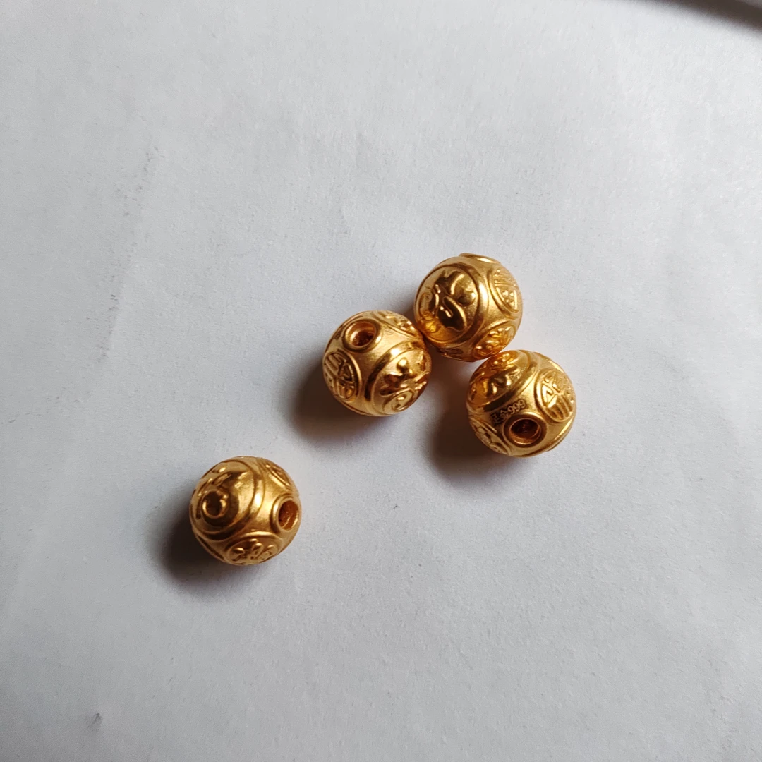 金元宝足金999貔貅珠子首饰