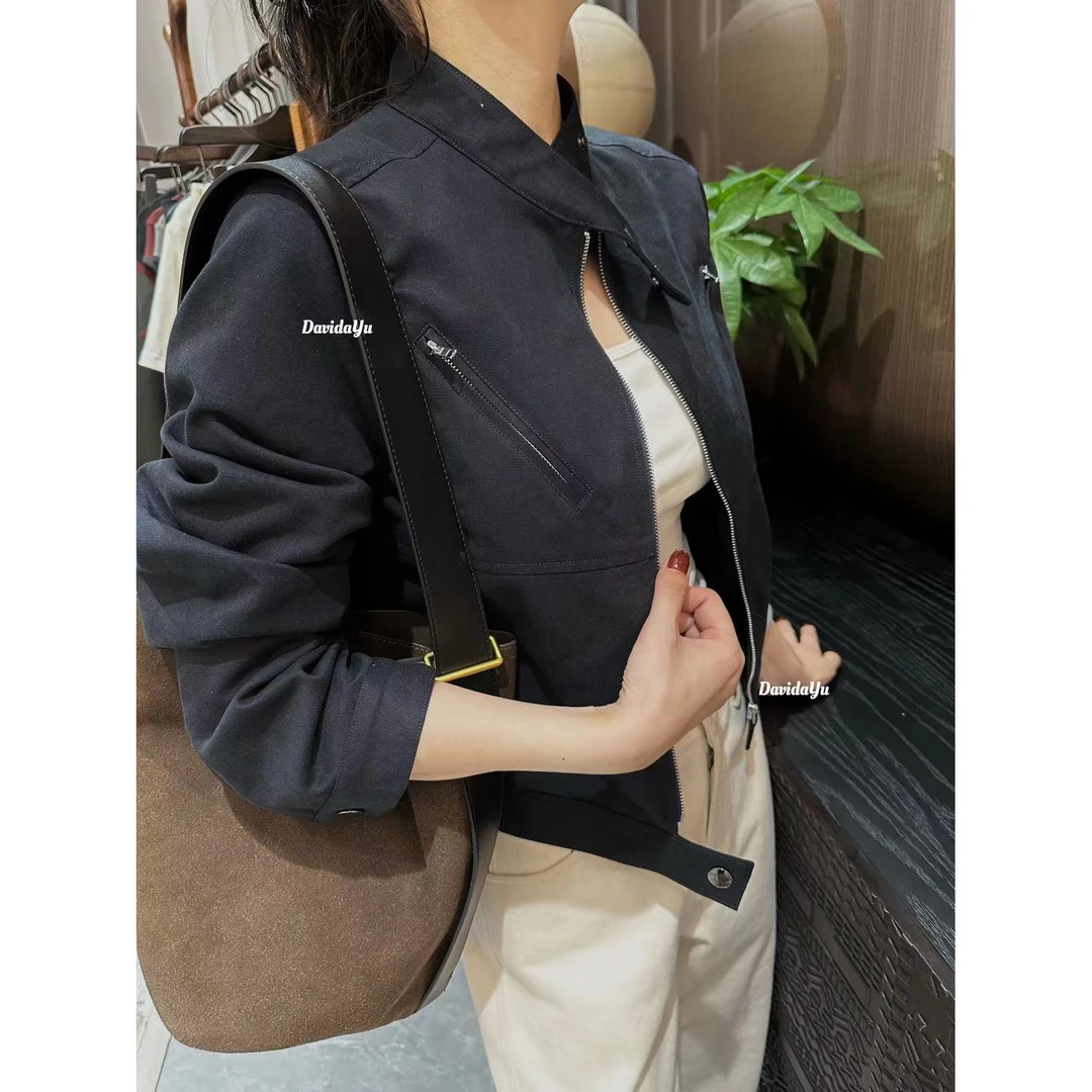 潮流气质上衣女外套网红时尚立领秋季女外套W183688