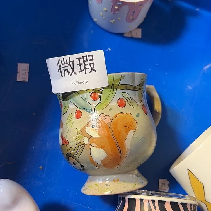 摆件不退不换卡通手绘