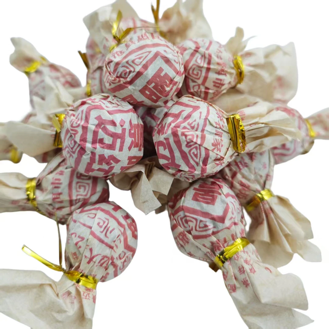 澜沧茶厂 2024年 景迈大寨晒红 普洱茶 7克/颗