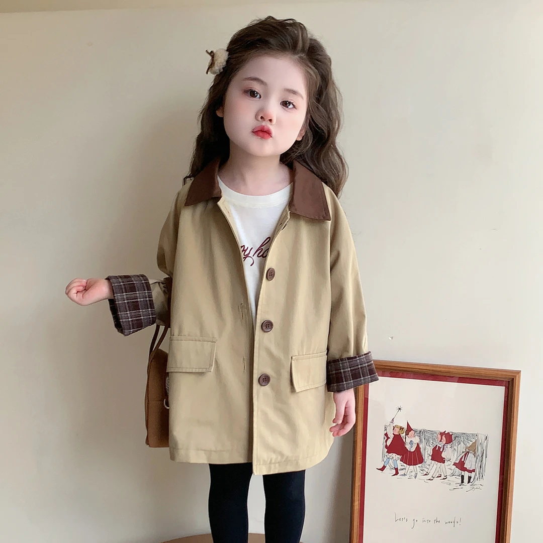 秋季女宝风衣外套秋款2025新款小女孩宝宝秋季上衣儿童装秋装衣服