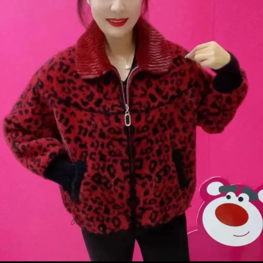 潮流时髦中年妈妈休闲加厚保暖外套冬季新款洋气气质宽松百搭开衫