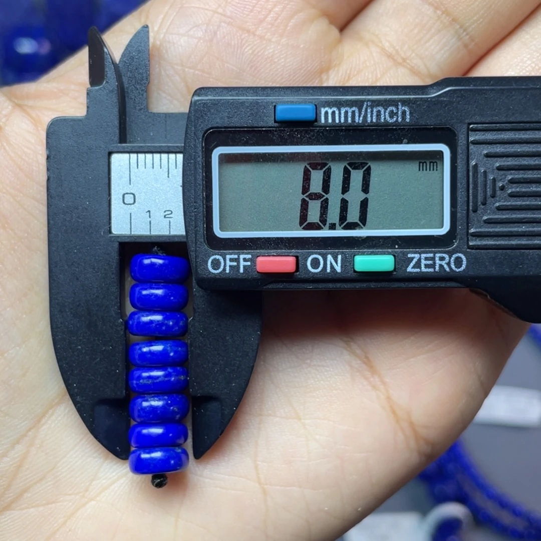 青金石未镶嵌7mm隔片配饰