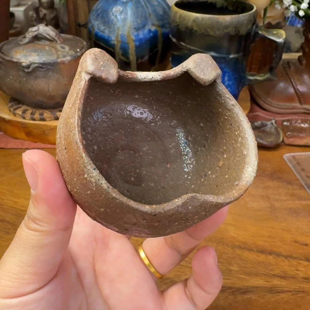 备前烧  开播福利一口价 小狗杯