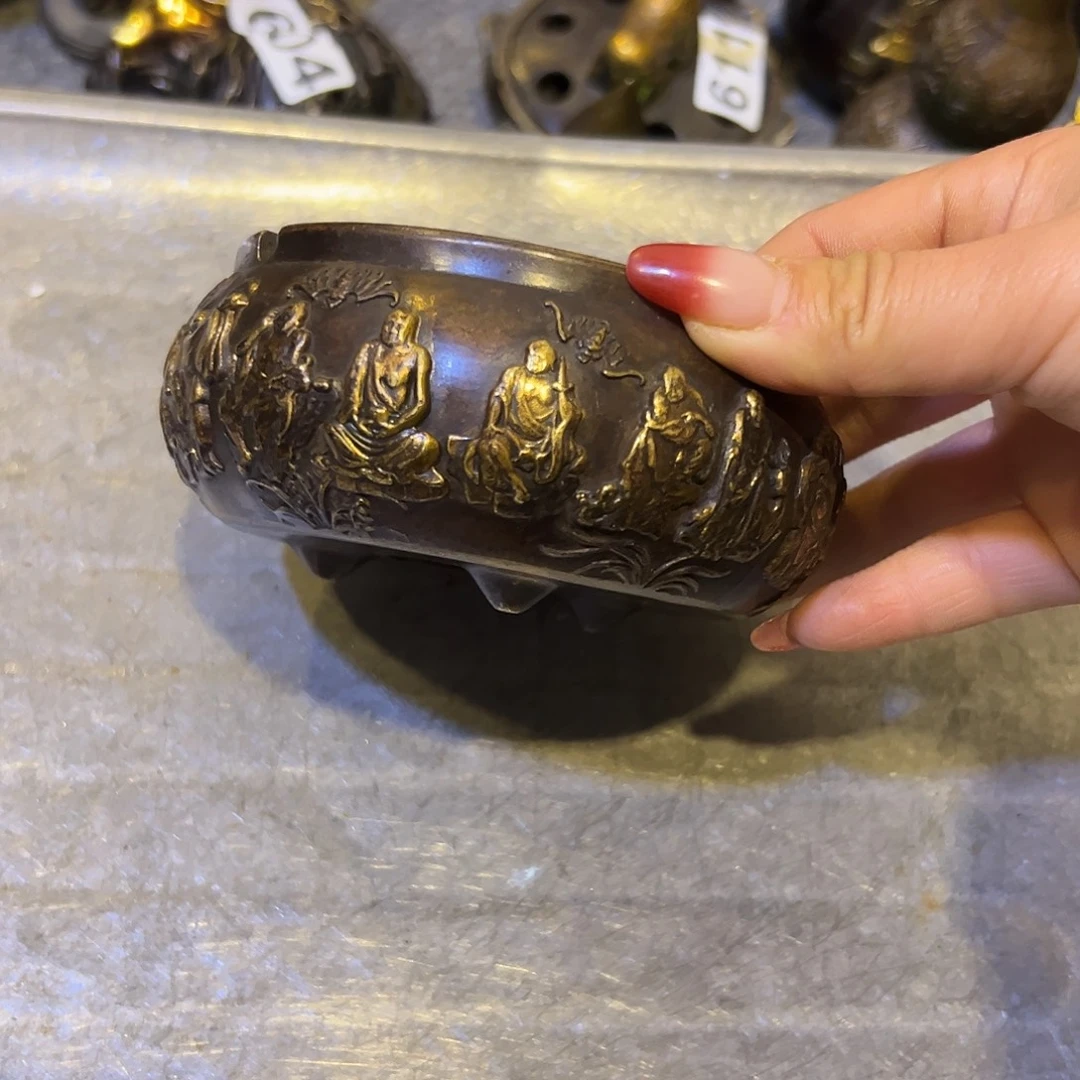 黄铜摆件，文房摆件