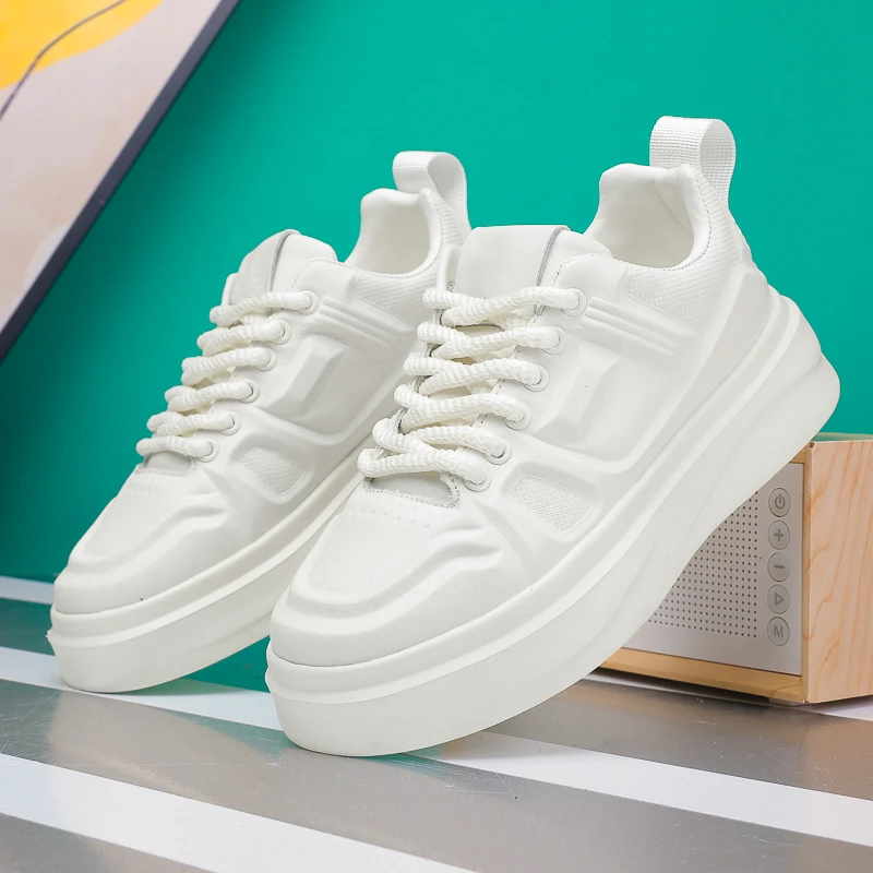 男女同款板鞋厚底防滑潮流百搭增高运动板鞋SK8888