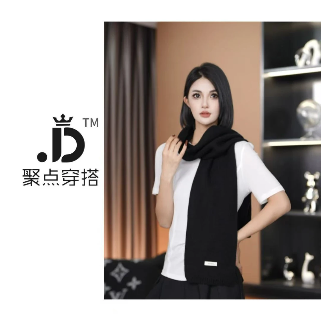 JUDIAN-简约百搭100羊毛围巾围脖8jd00342